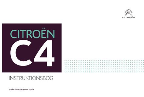 2017 Citron C4 Instruktionsbog Danish Manual and Wiring Diagram