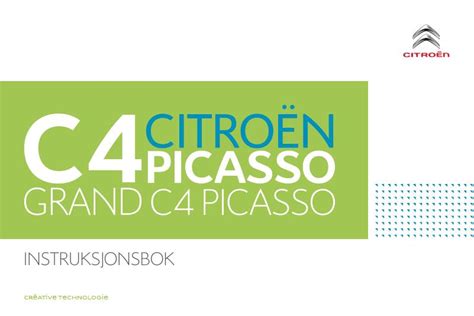 2017 Citron C4 Picasso Brukerhandbok Norwegian Manual and Wiring Diagram