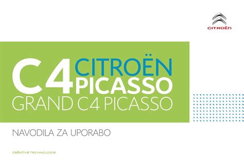 2017 Citron C4 Picasso Prirocnik ZA Lastnika Slovenian Manual and Wiring Diagram