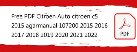 2017 Citron C5 Agarmanual Swedish Manual and Wiring Diagram