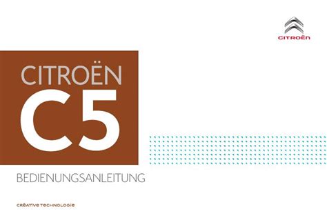 2017 Citron C5 Betriebsanleitung German Manual and Wiring Diagram