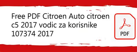 2017 Citron Ds4 Vodic ZA Korisnike Croatian Manual and Wiring Diagram