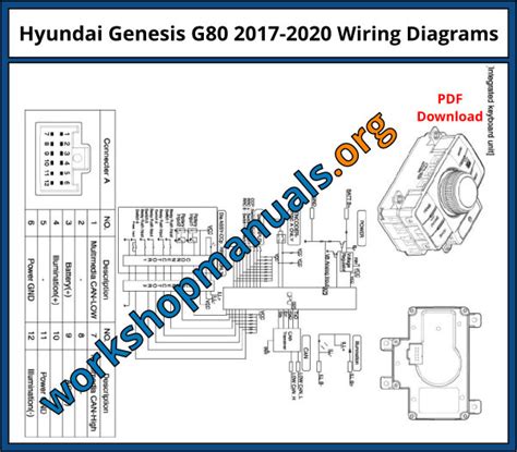 2017 Genesis G80 Qrg Manual and Wiring Diagram