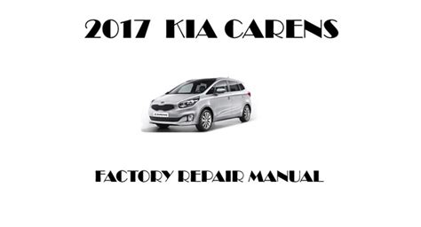 2017 Kia Carens Korean Manual and Wiring Diagram