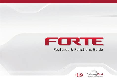 2017 Kia Forte Features Functions Guide Manual and Wiring Diagram