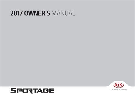 2017 Kia Sportage Manual Del Propietario Spanish Manual and Wiring Diagram