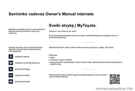 2017 Toyota Proace Savininko Vadovas Lithuanian Manual and Wiring Diagram