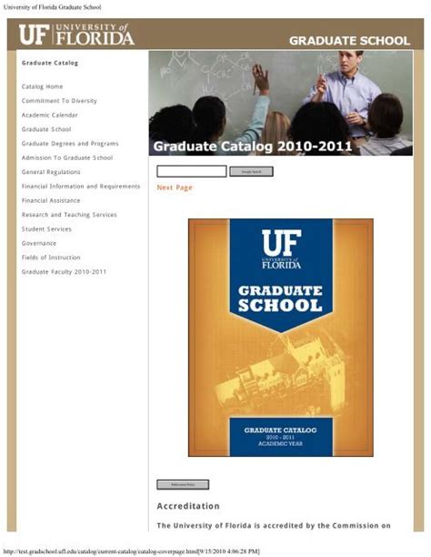 2017-2018 Uf Graduate Catalog