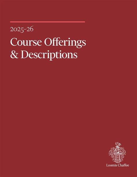 2018 19 Loomis Course Catalog