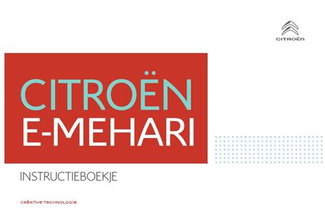 2018 Citron E Mehari Handleiding Dutch Manual and Wiring Diagram