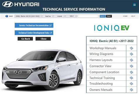 2018 Hyundai Ioniq EV Manual and Wiring Diagram