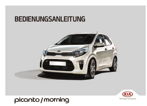 2018 Kia Picanto Betriebsanleitung German Manual and Wiring Diagram