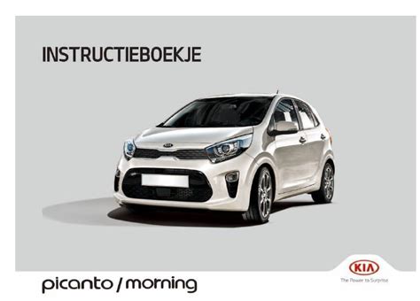 2018 Kia Picanto Handleiding Dutch Manual and Wiring Diagram