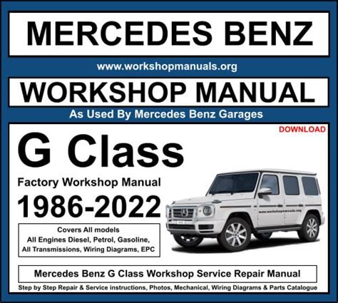 2018 Mercedes Gclass Manual and Wiring Diagram