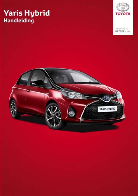 2018 Toyota Yaris Hybrid Handleiding Dutch Manual and Wiring Diagram