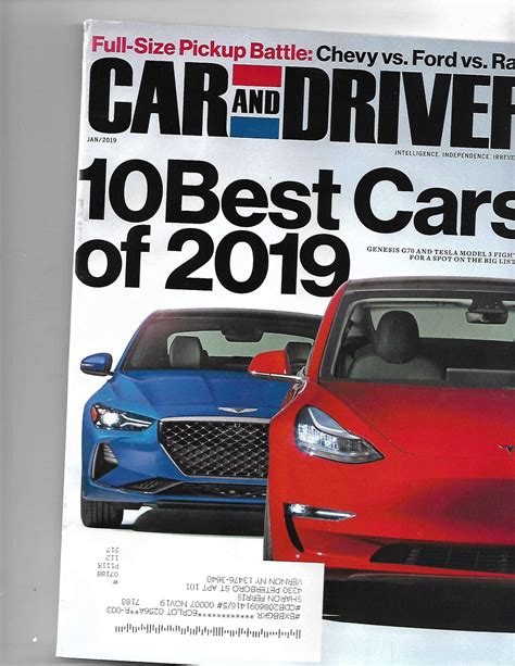 2019 Car And Driver Catalog