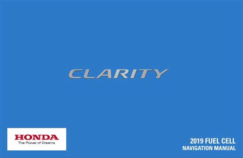 2019 Honda Clarityfuelcell Manual and Wiring Diagram