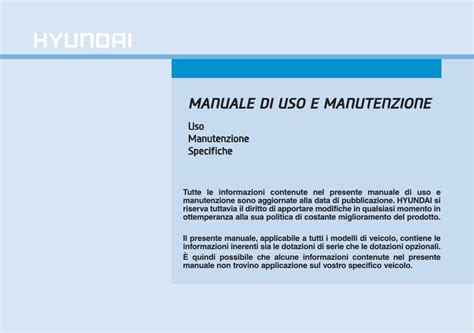 2019 Hyundai I30 Manuale Del Proprietario Italian Manual and Wiring Diagram