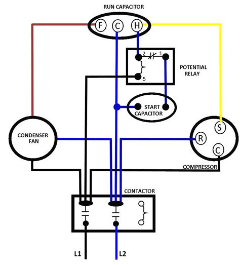 220 Volt Condenser Wiring Diagram