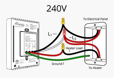 240v thermostat wiring 