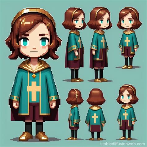 2d Character Template Pixil