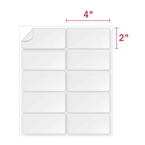 2x4 Labels Template
