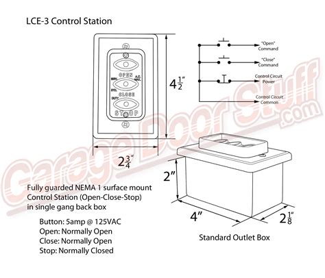 3 Button Garage Door Wiring Diagram For Control