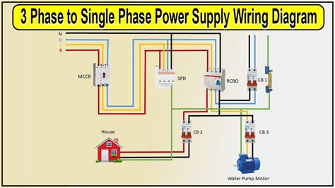 3 Phase To 1 Phase Wiring Diagram