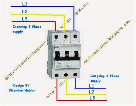 3 Pole Breaker Wiring Diagram