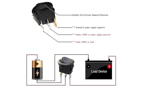 3 Terminal Rocker Switch Wiring Diagram For