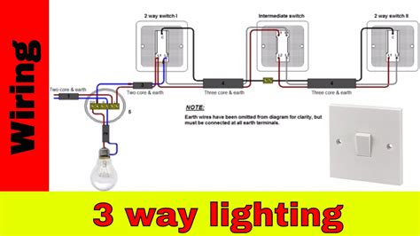 3 Way Light Switch Wiring Diagram Lighting Circuit