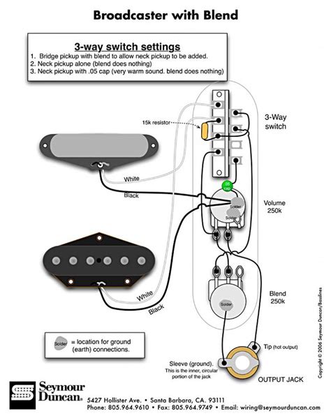 3 Way Switch Telecaster Pickup Wiring Diagram