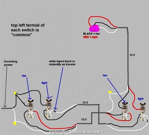 3 Way Switch Wiring Diagram For Light Pull Chain