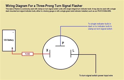 3 Wire Flasher Wiring Diagram Schematic