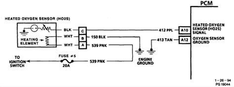 3 Wire O2 Sensor Wiring Diagram