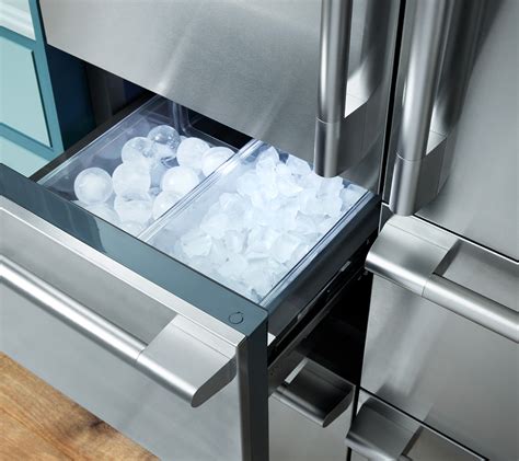 3 door refrigerator with ice maker