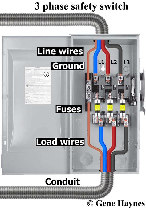 3 phase 4 wire disconnect grounding diagram 