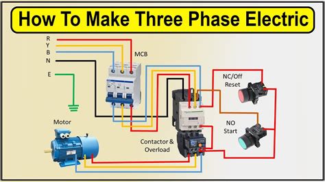 3 phase electric motor wiring 