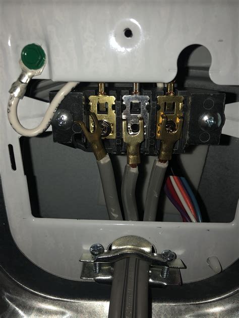 3 wire dryer cord installation diagram 