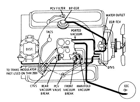 350 chevy vacuum advance diagram wiring schematic 