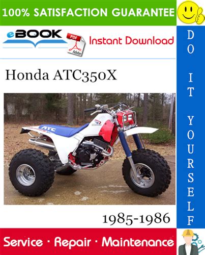 350x Atc Honda Repair Service Manual Instant Download Atc350x