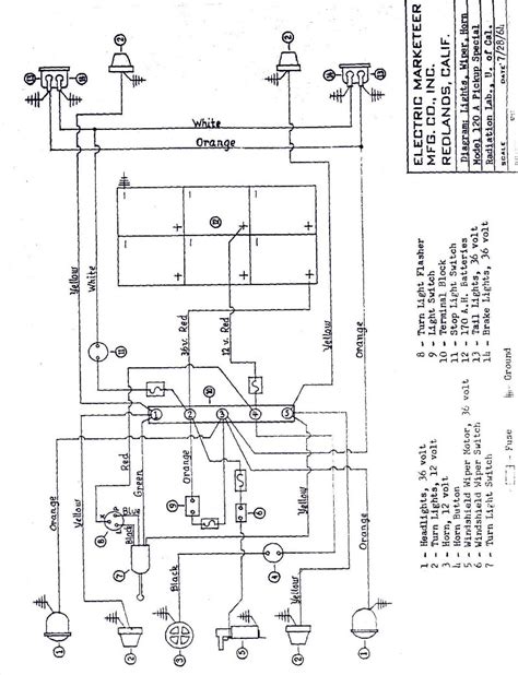 36 volt melex wiring diagram battery 