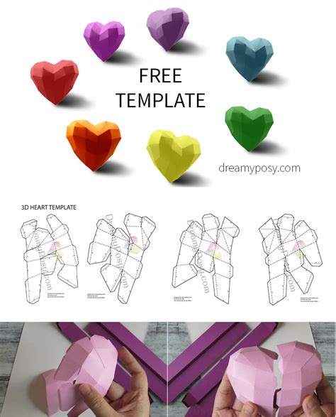 3d Heart Template