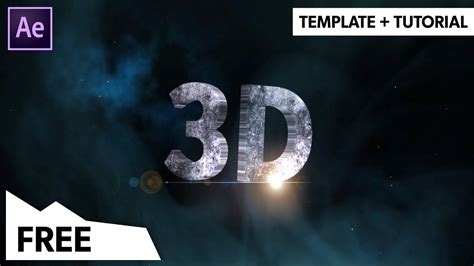 3d Text After Effects Template Free