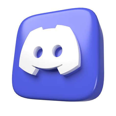 3d discord logo transparent background, White discord logo transparent background