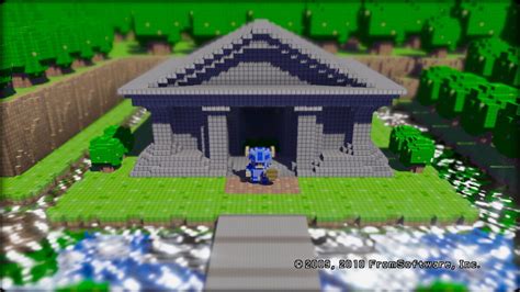 3d Dot Heroes Grass Temple Walkthrough