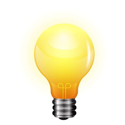 3d light bulb no background, Light bulb 3d rendered on transparent background 14021215 png
