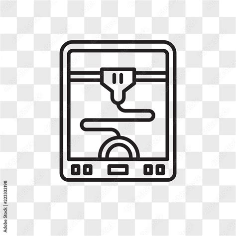 3d printer logo icon, Detail show of icon: 3d printer logo