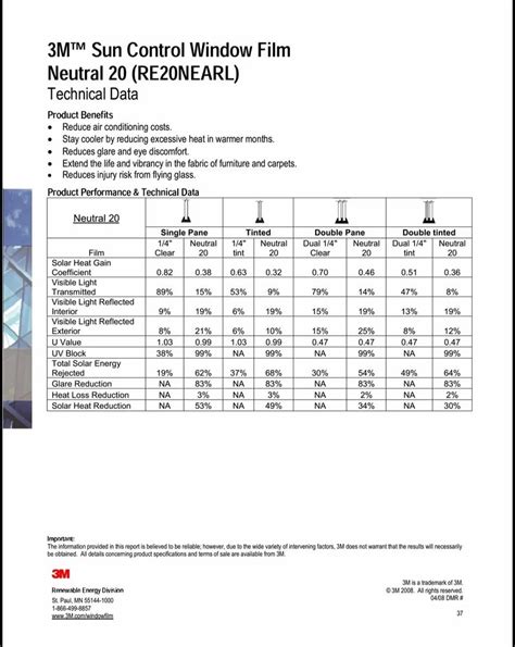 3m Sun Control Film Catalogue