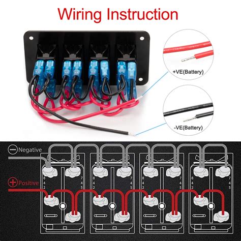 4 Gang Switch Panel Wiring Diagram